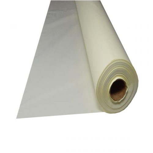 Ivory Plastic Table Cover Roll 40" X 300' Maskas