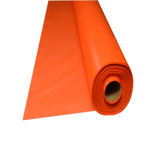Tangerine Plastic Table Cover Roll 40" X 300' Maskas